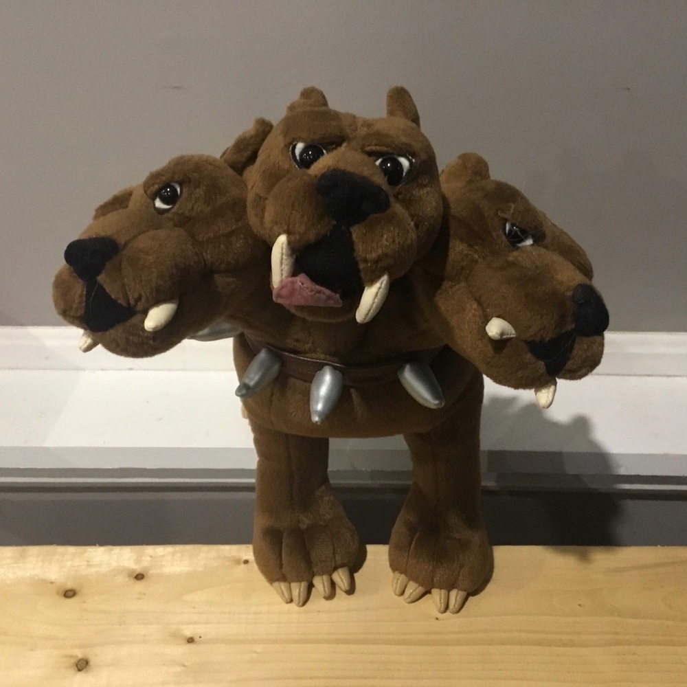 Harry Potter “Fluffy” Gund Brown Three-Headed Plush Dog